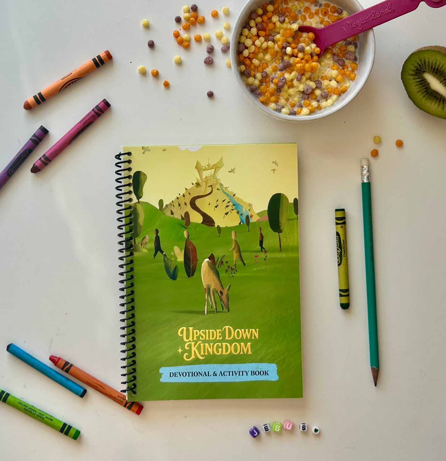 Upside Down Kingdom Companion Devotional & Activity Spiral Notebook