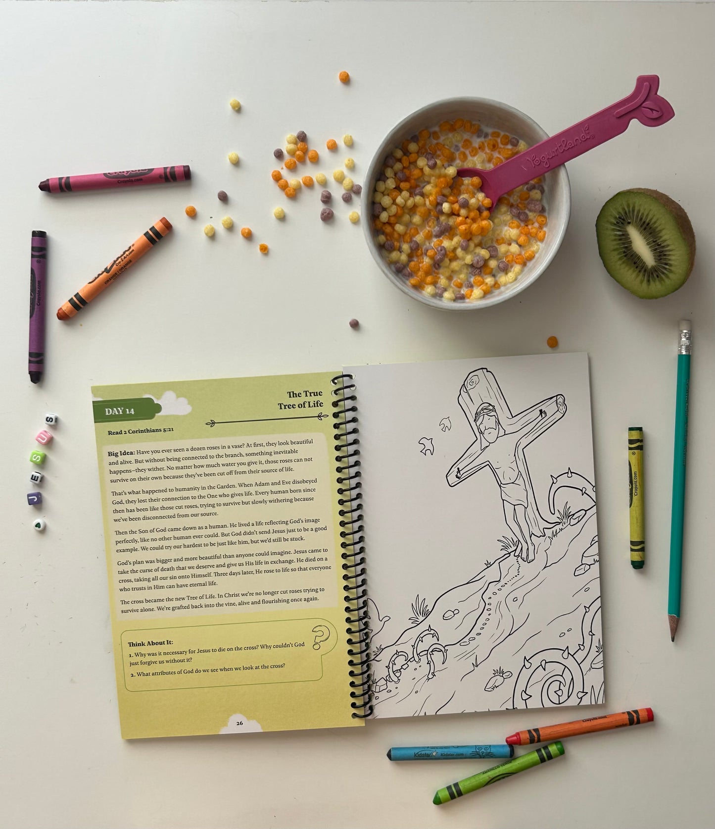 Upside Down Kingdom Companion Devotional & Activity Spiral Notebook